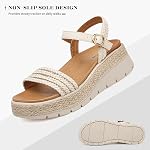 GoodValue Femmes Plateforme Espadrille Sandales de haie Bracelet de cheville réglable Toe ouvert Casual Dressy Sandales d'été