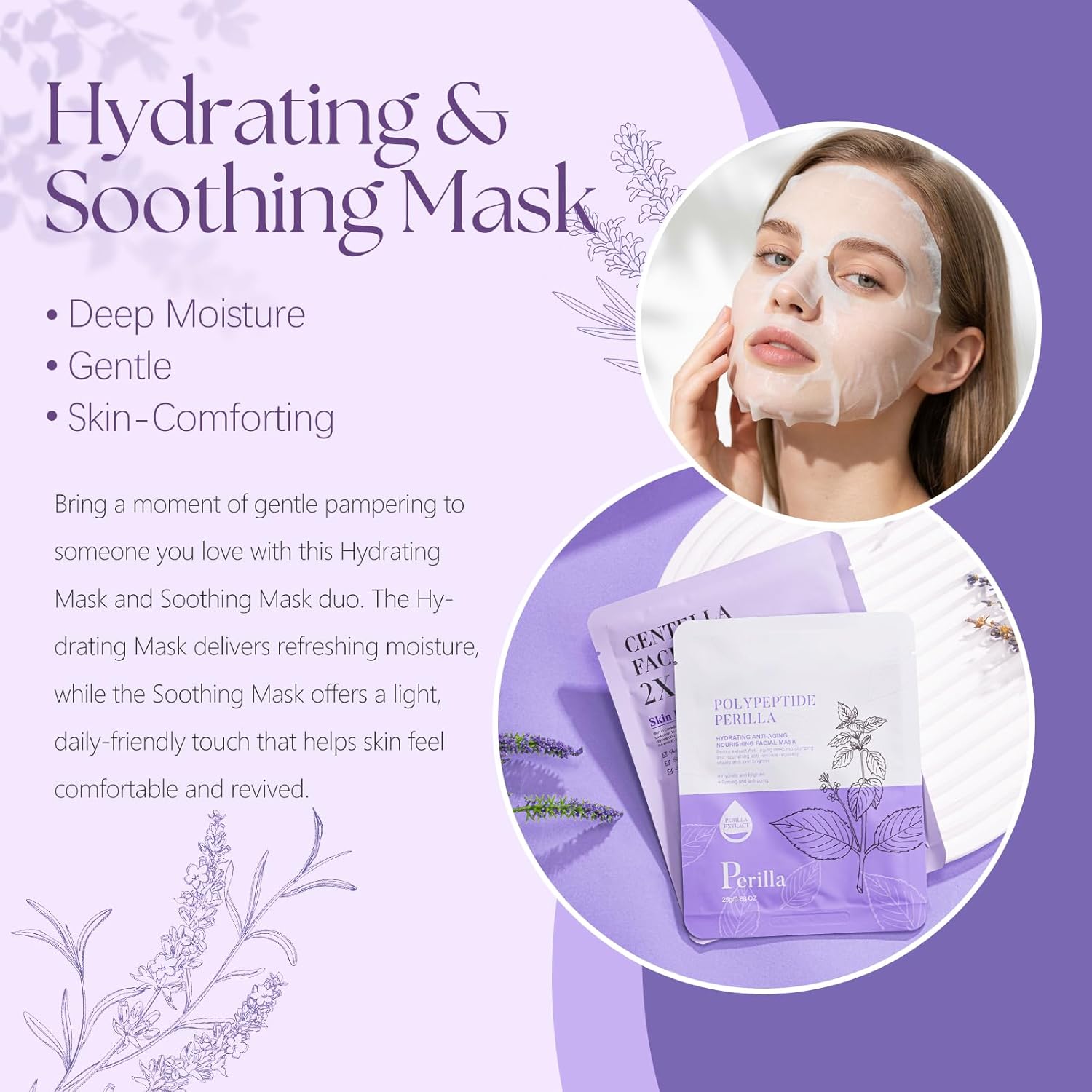 Gifts for Women, 9pcs Happy Birthday Gifts for Women, Spa Relaxation Christmas Ideas Mothers Day Valentines Day Gift Baskets Unique Relaxing Lavender Self Care Set for Her Mom Sister Friend - Image 5