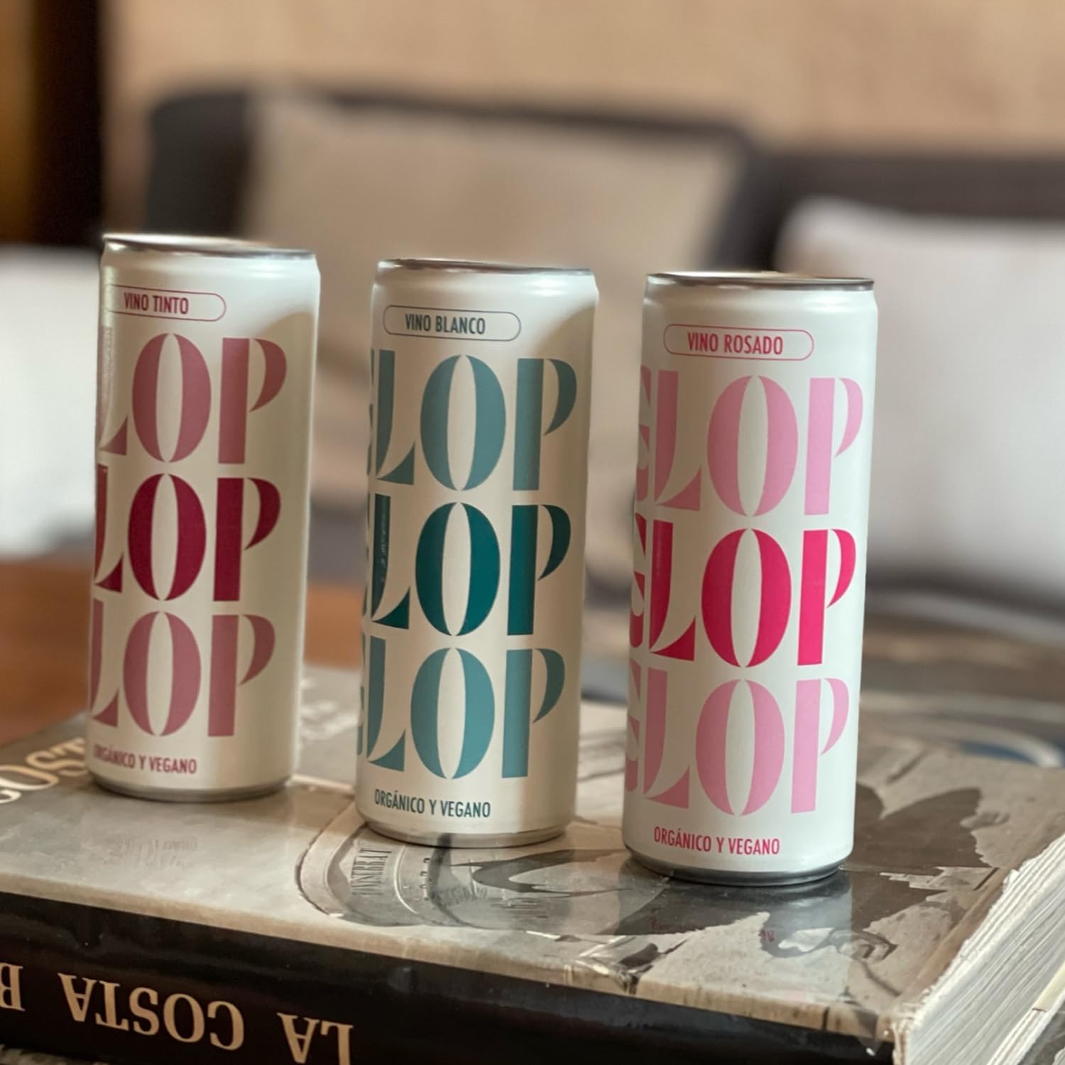 GLOP Vino Blanco Orgánico y Vegano Garnacha Blanca en Lata 250ml Pack 12 | Ecológico CCPAE | Fresco y Aromático | 11% Vol | Origen España