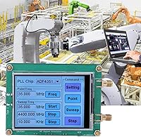 Vista 7 de Generador de alta exactitud Pantalla táctil completa RF Barrido Punto Frecuencia Módulo Radio PC Medidor Control contador con cable de datos SMA
