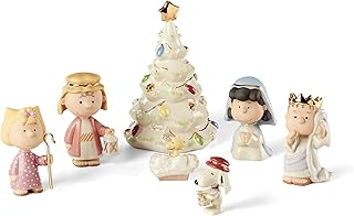 Lenox Snoopy The Christmas Pageant 7-Piece Set Multicolored Figurine Set