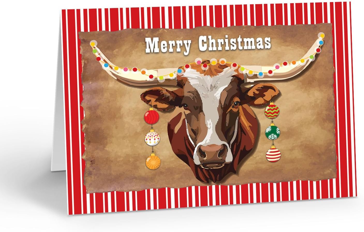 Stonehouse Collection Custom Western Christmas Cards, Pick a Western Design & Add Your Own Interior Message, 24-Pack with Envelopes | 6.25 x 4.5 | Made in USA (Personalized)