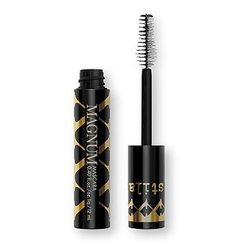 stila Magnum Lash Mascara, Black Voluminous Sky-High Volume, Curl, Lift, Full Length Lightweight, Long-Lasting Eye Makeup Formula 0.40 Fl. Oz.