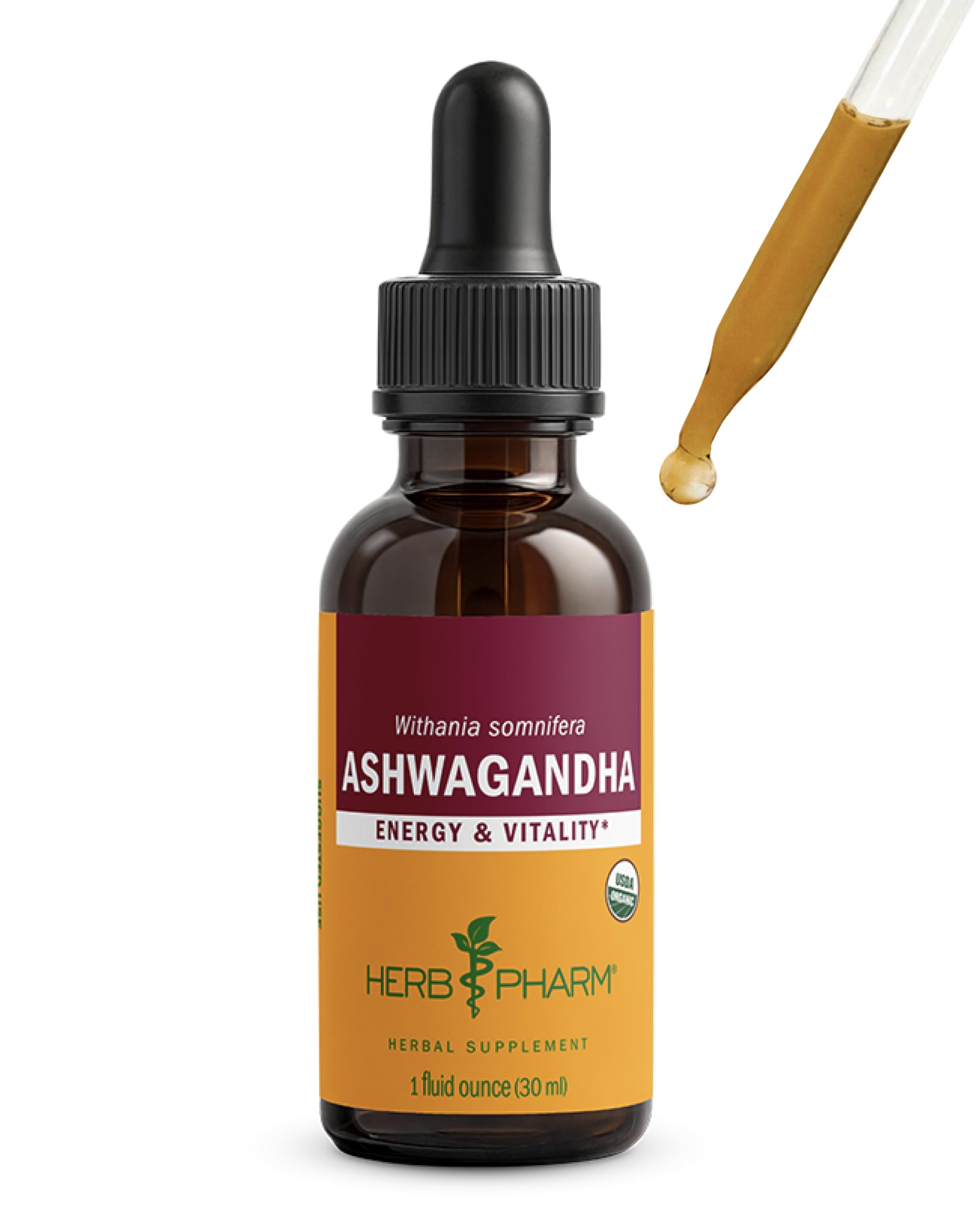 Herb Pharm Organic Ashwagandha Liquid Extract, Alcohol-Free: Mood Support Supplement, Vegan Ashwagandha Root Glycerite, Tasty Non-Bitter Adaptogen Extract for Adults, Non-GMO, 1 Oz — Amazon image 15