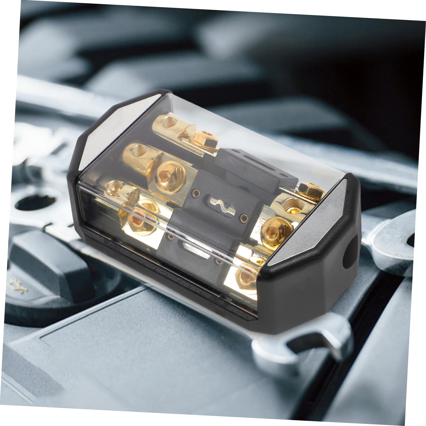 PartyKindom Portafusibili Per Amplificatore Auto Blocco Fusibili Audio Per Auto Blocco Fusibili Vie Per Impianto Audio Automobilistico