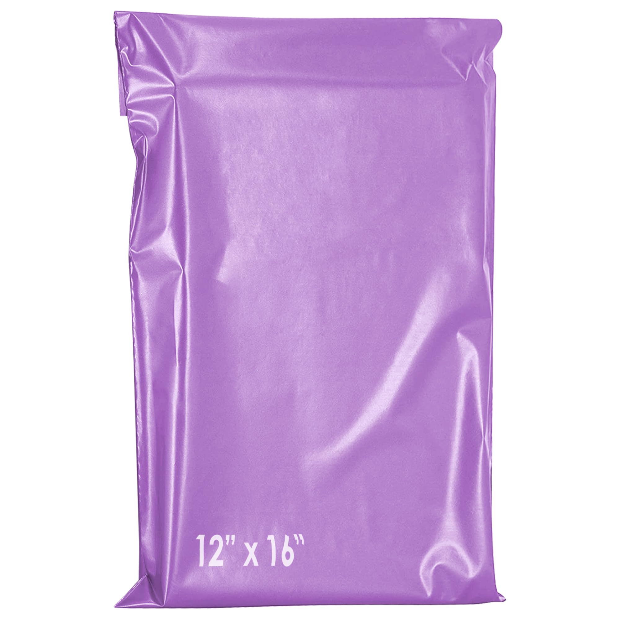 60 Mailing Postal Self-Seal Closure Plastic Bags - 12 x 16 Inch Envelopes for Posting Clothes, Postal, Packaging, Shipping Bags - Tempered Proof, Secure Medium Postage Bags Purple