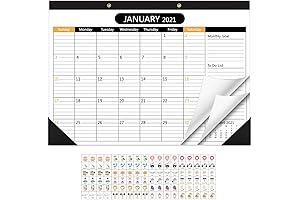 NUOBESTY Desk Calendar 2021-2022