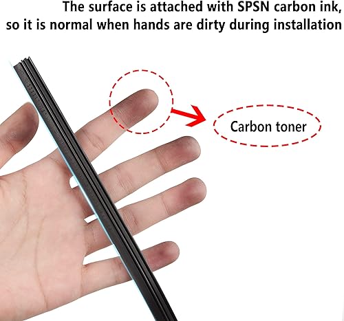 Miniatura 3 de 4 limpiaparabrisas de automóvil tira de goma ajustable de 2028 pulgadas tiras de silicona duraderas sin huesos accesorios de repuesto para la