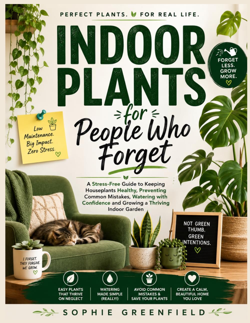Indoor Plants for People Who Forget: A Stress-Free Guide to Keeping Houseplants Healthy, Preventing Common Mistakes, Watering with Confidence and Growing a Thriving Indoor Garden