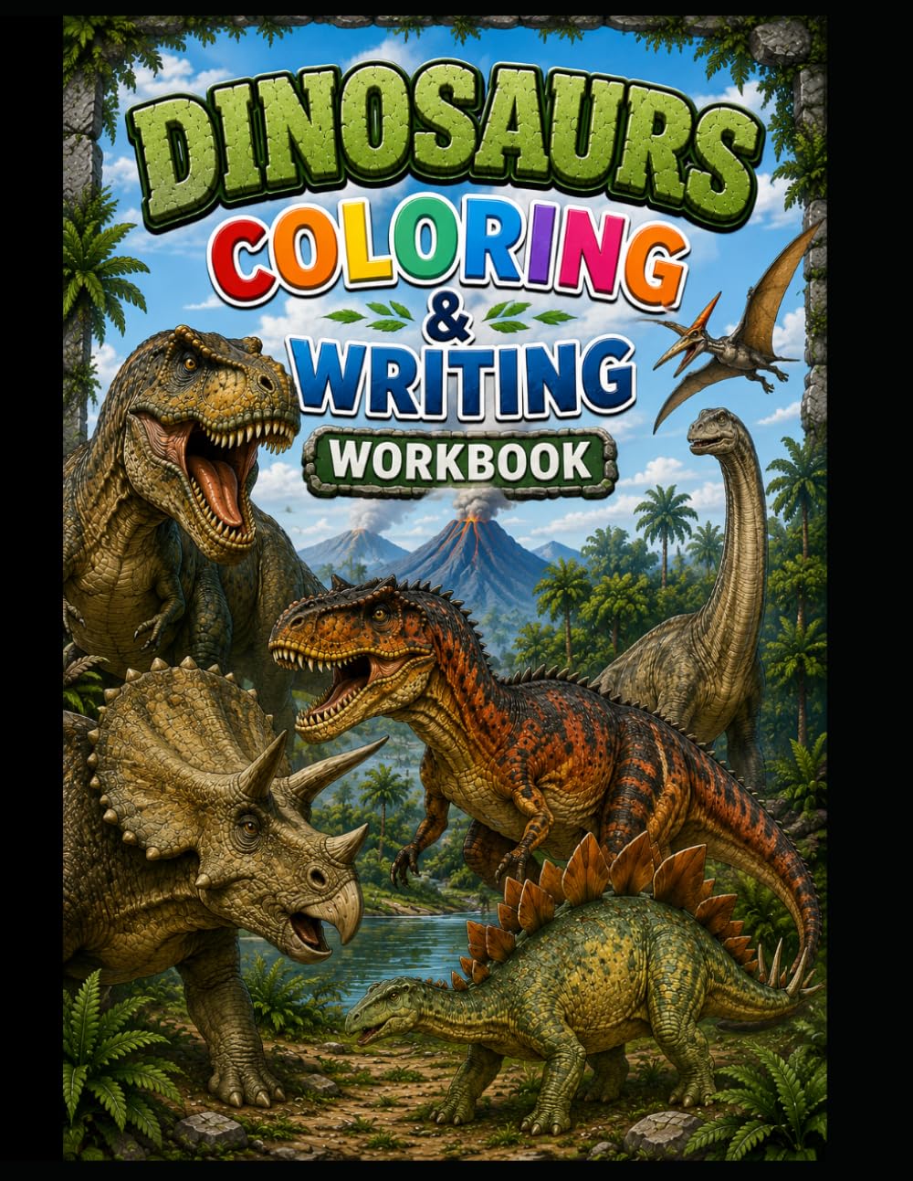 Dinosaurs Workbook: Coloring & Writing (History Coloring & Writing Workbooks)
