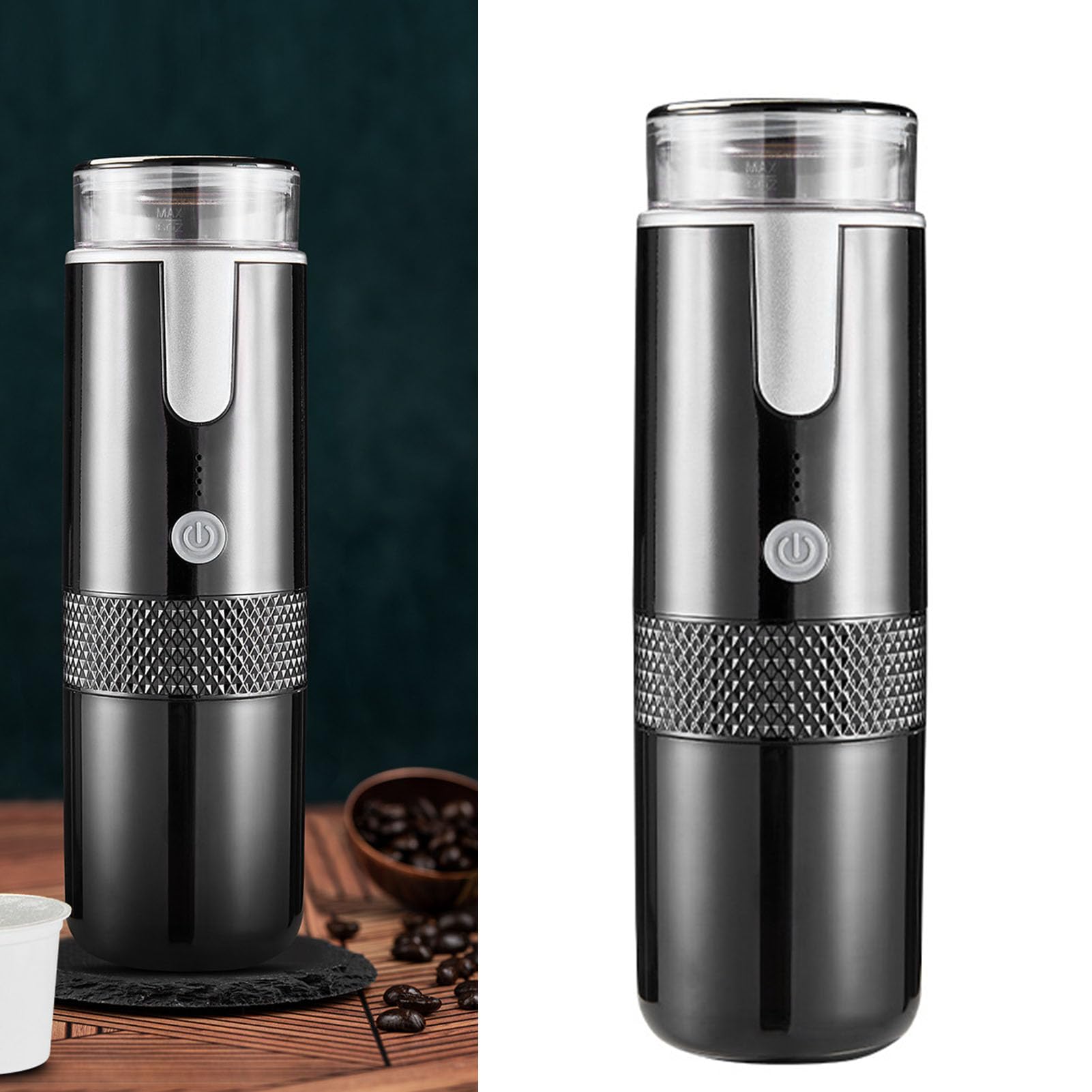 Matybobe Macchina da caffè Elettrica Portatile Senza Fili Macchina da caffè a Capsule con Cialde Mini Macchina per caffè Italiana Ad Alta Pressione per Ufficio da Viaggio All'aperto