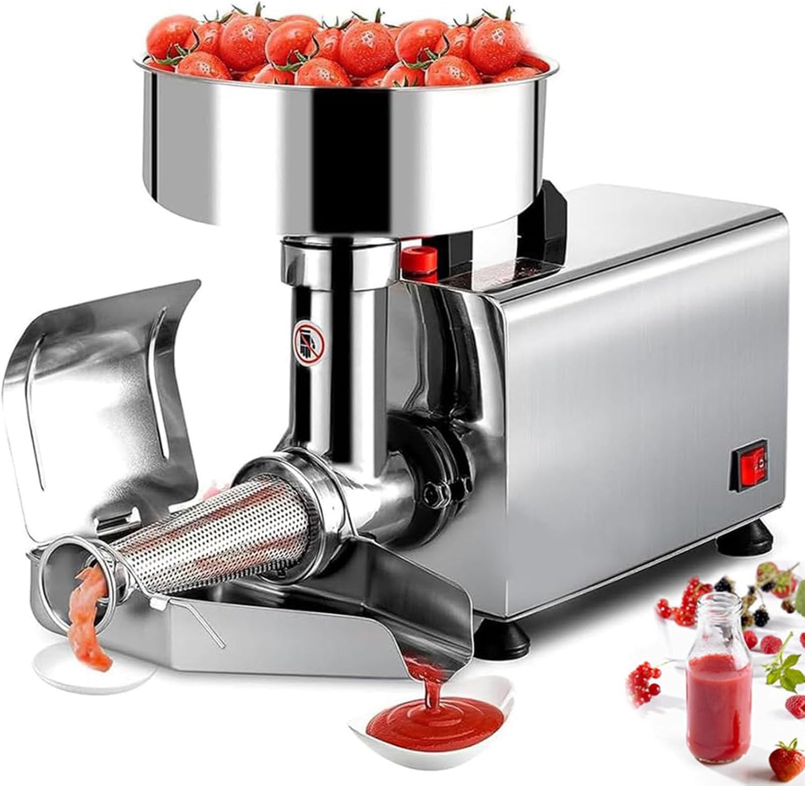 Passoire et presse électrique commerciale pour la fabrication de purée, de sauce et de jus, en acier inoxydable 220, 220 (size_name-110)