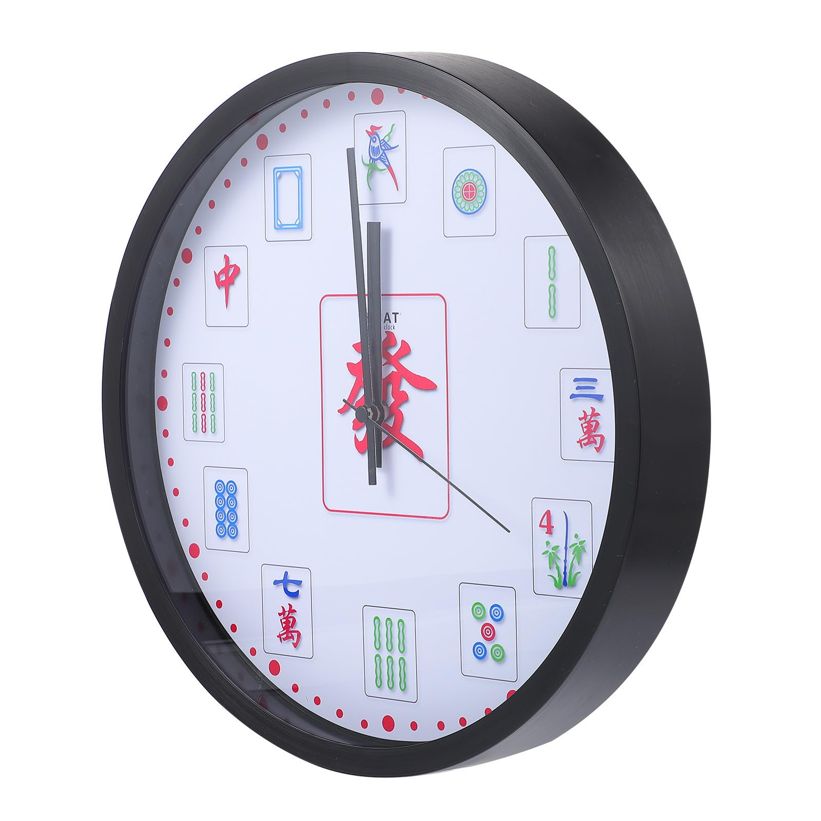DECHOUS Reloj de Pared Colgante Redondo de Cuarzo, Abs, Silencioso