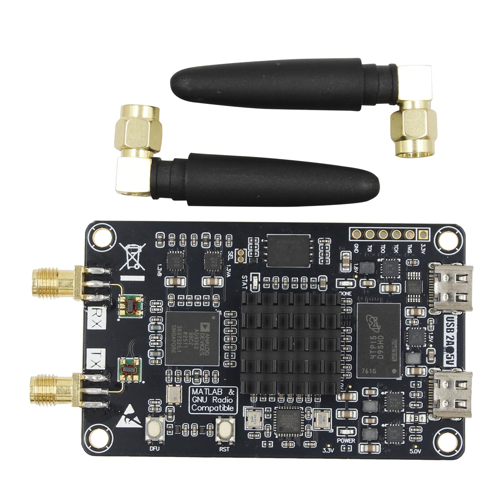 Scheda di sviluppo radio definita software 70MHz-6GHz SDR Scheda di sviluppo radio definita dal software ZYNQ7010 AD9363 per PlutoSDR Nano