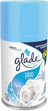 Glade Automatic Air Freshener, Clean Linen, 6.2 Oz, 6/carton