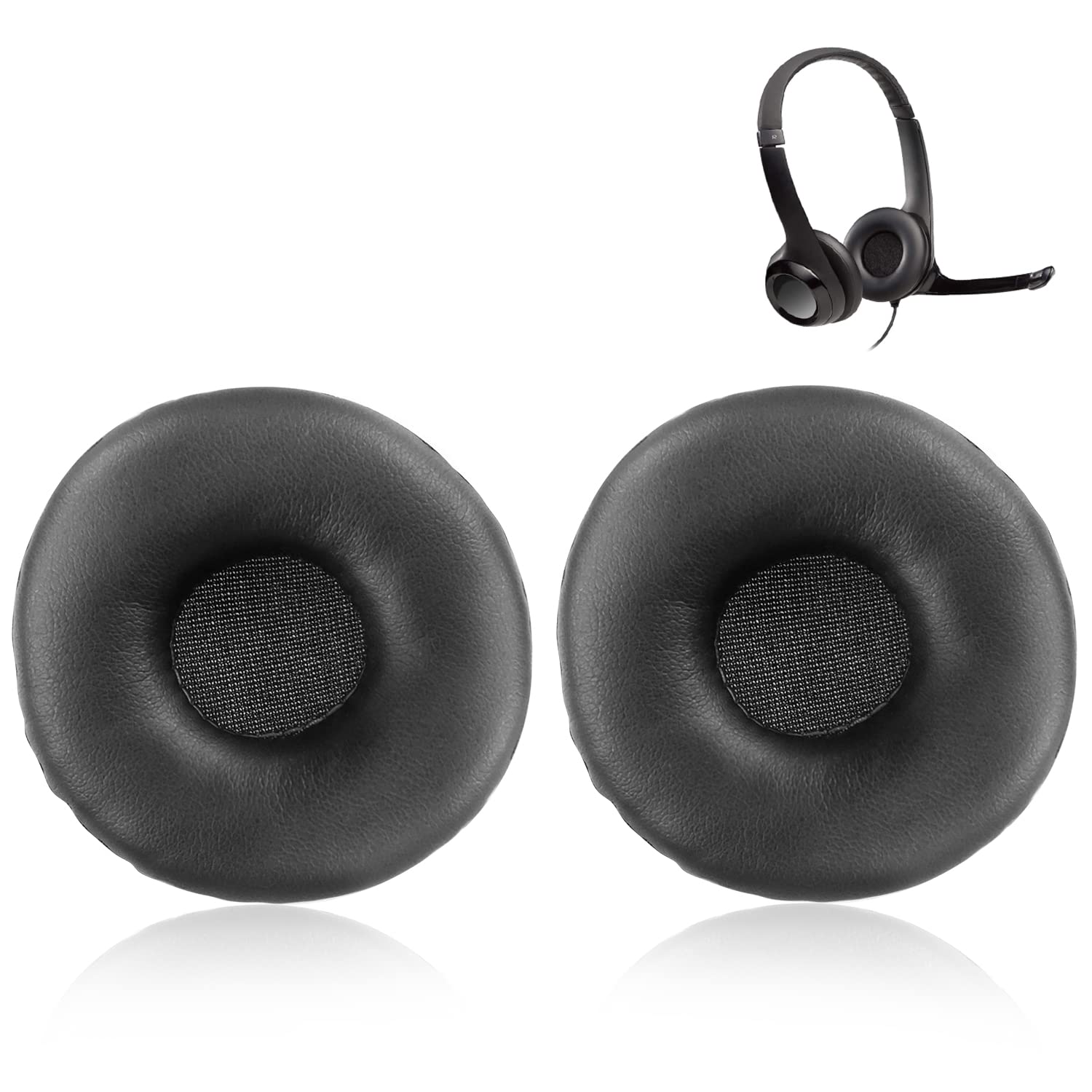 SOULWIT Earpads Cushions for Logitech H390 H600 H609 H760 Wireless Headphones, Ear Pads Replacement with Soft Protein Leather, Noise Isolation FoamGlobal Recycled StandardGlobal Recycled StandardGlobal Recycled Standard