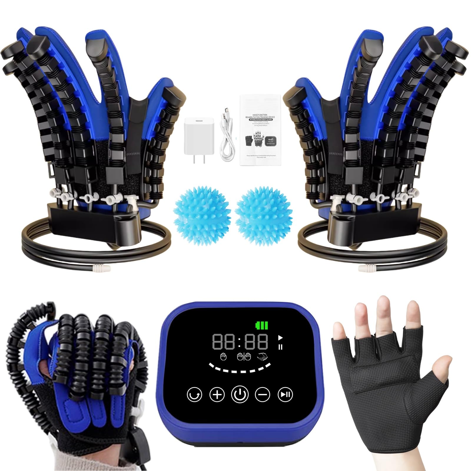 LH-AdroMerix(Izquierda+Derecha), Guante Robot Rehabilitación, Guantes Terapeuticos, Guante Robot Rehabilitacion Para Rehabilitación De Las Manos, Guantes De Robot Para Rehabilitación.