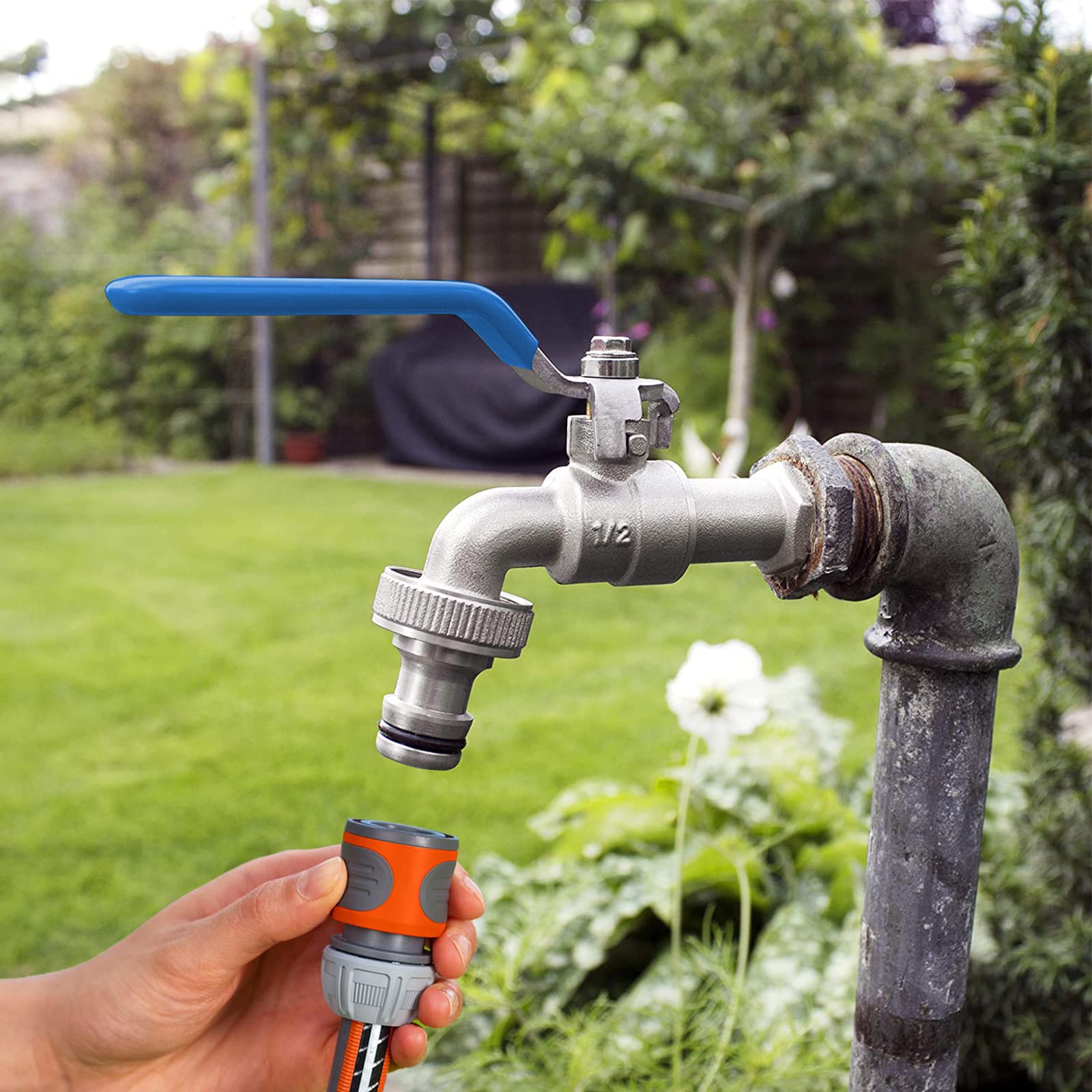 Garten Wasserhahn 1/2 Zoll - Frostsicherer Auslaufhahn Für Regentonne