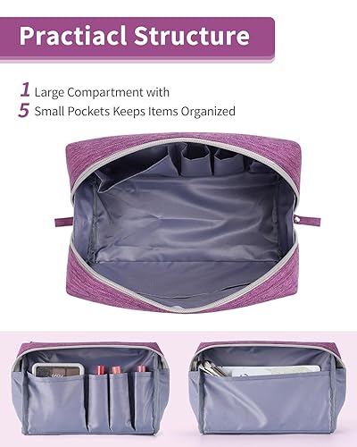 Miniatura 4 de Neceser de maquillaje para viaje mini bolso de cosméticos para mujeres y niñas Púrpura NW5018