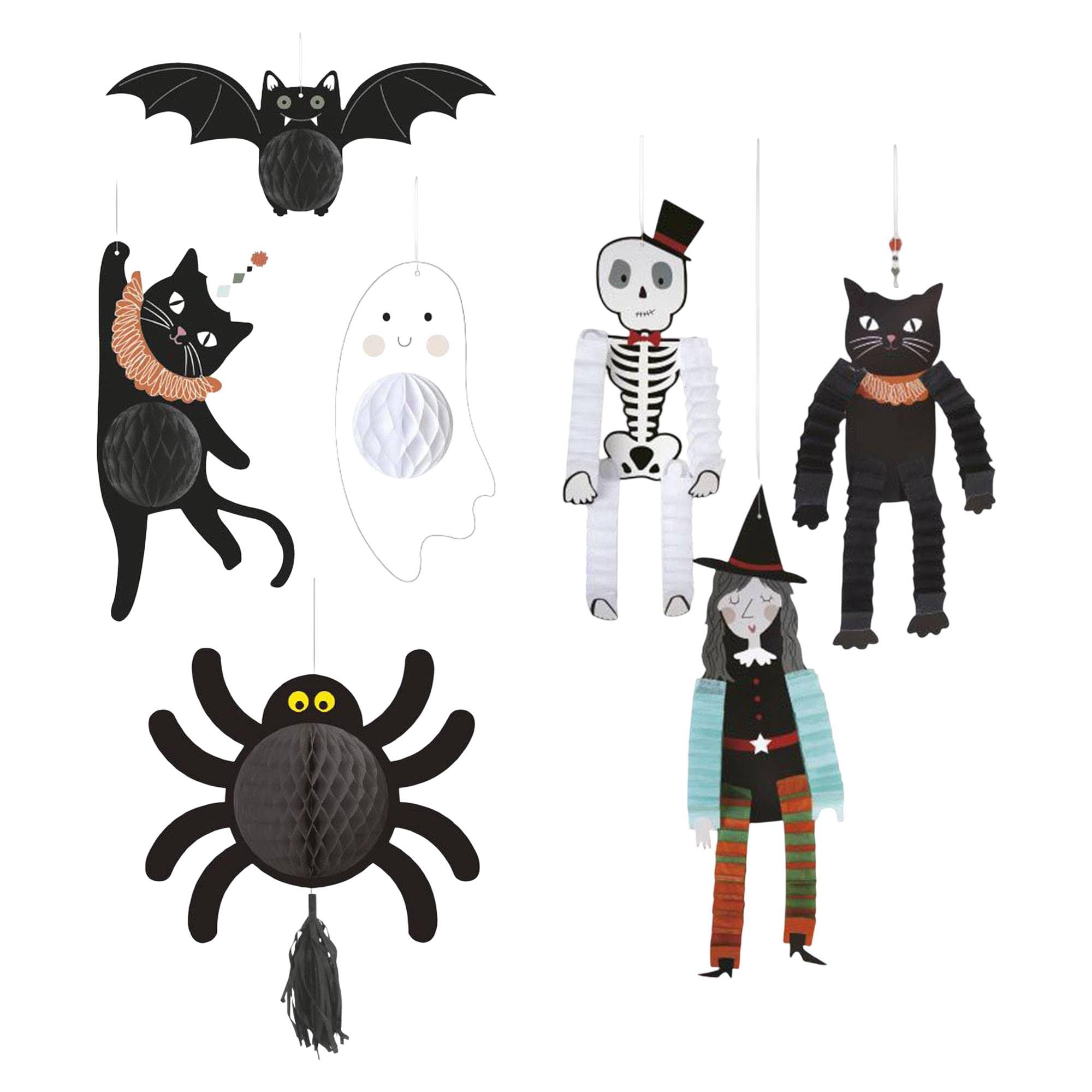 Well Home Decoración de Halloween - Set 7 Piezas Colgantes Festivas