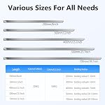 Metal Zip Ties, Deecam 50 Pcs 11.8 inch 304 Stainless Steel Cable Ties, Multi-Purpose Self-Locking Reusable Cable Ties, High Temperature Zip Ties for Exhaust Wrapping, Fence, Outdoor and Canopy