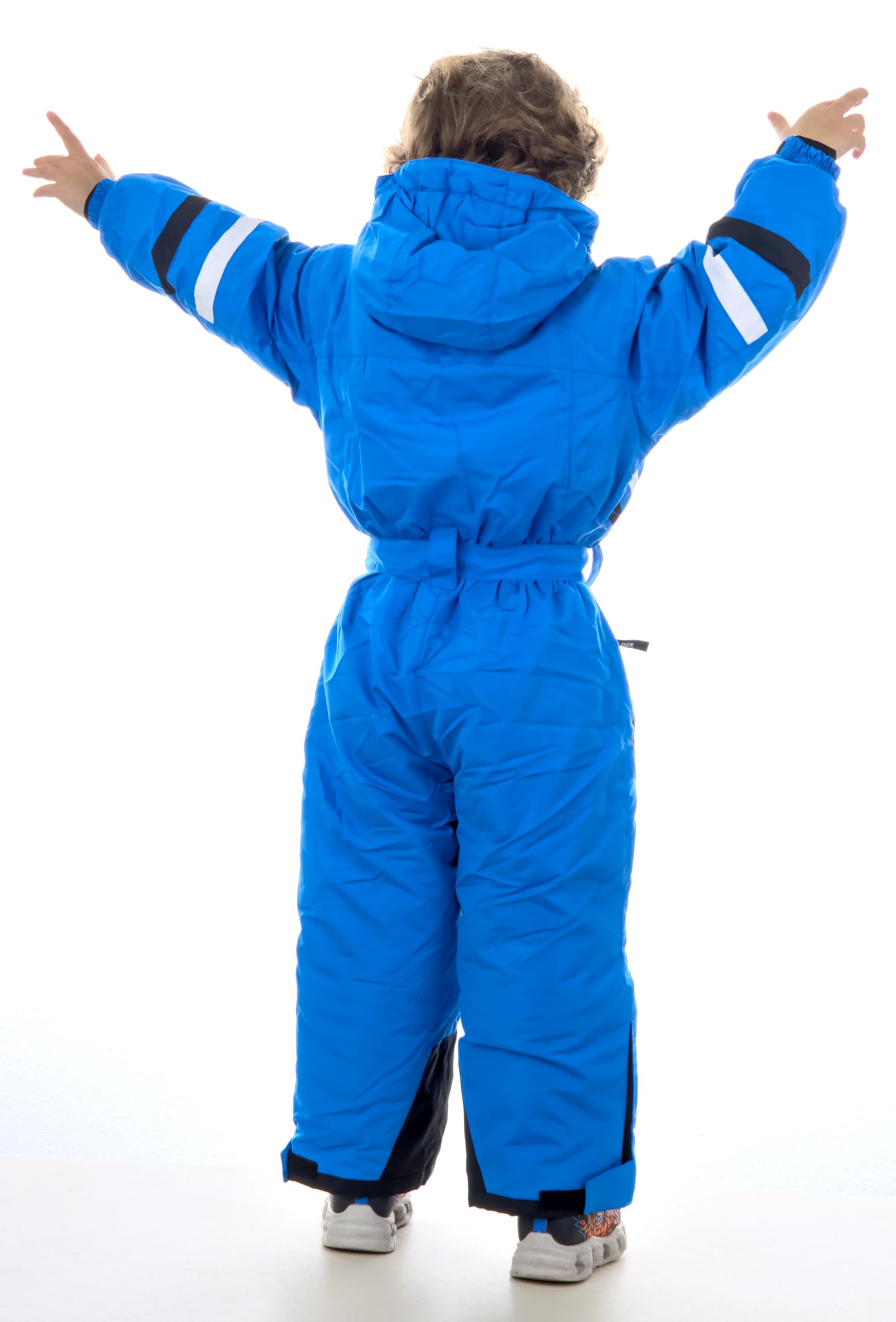 Golder Kinder Skianzug Jungen Mädchen mit Kapuze Winddichter Wasserdichter Schneeoverall
