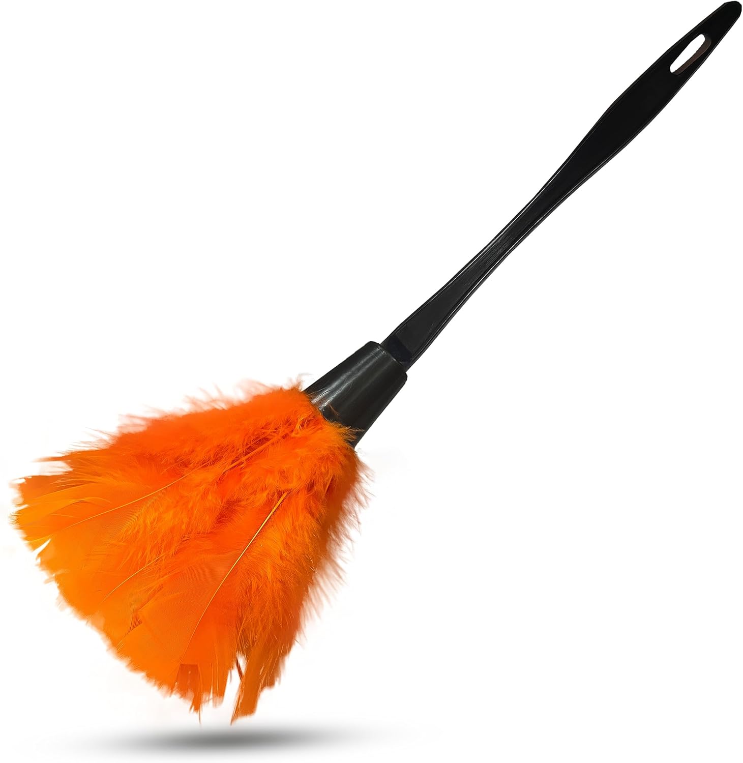 Feather Duster Made with Turkey Feathers, 14 Inches