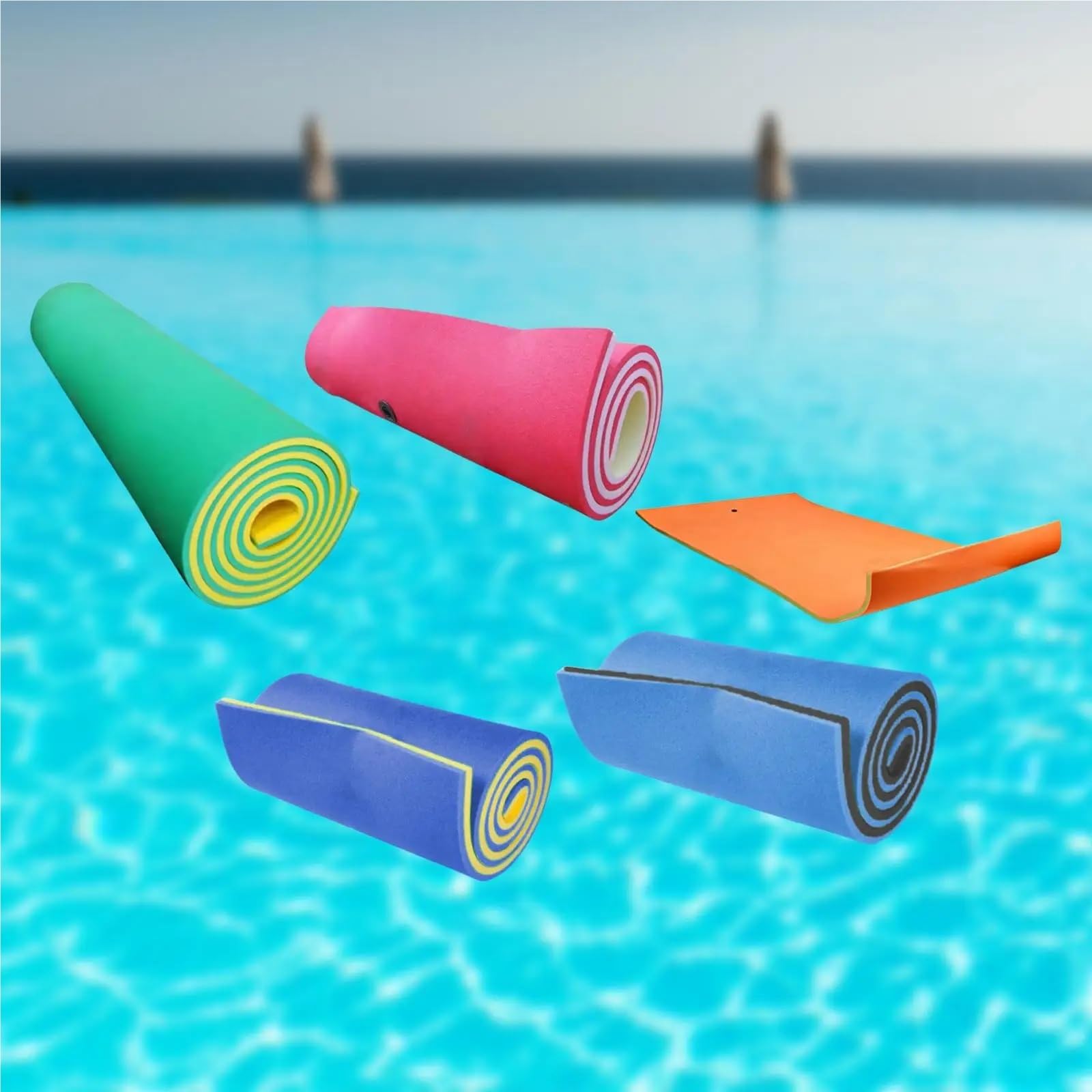 tappeto galleggiante Tappetino galleggiante in schiuma for piscina estiva, 180 cm x 55 2