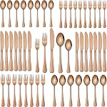 DEHOV 30 Pcs Cutelry Sets,Premium Stainless Steel Flatware Sets Service for 6, Mirror Polished Tableware Silverware Set for Home,Restaurant,Hotel Knife Spoon and Forks Sets