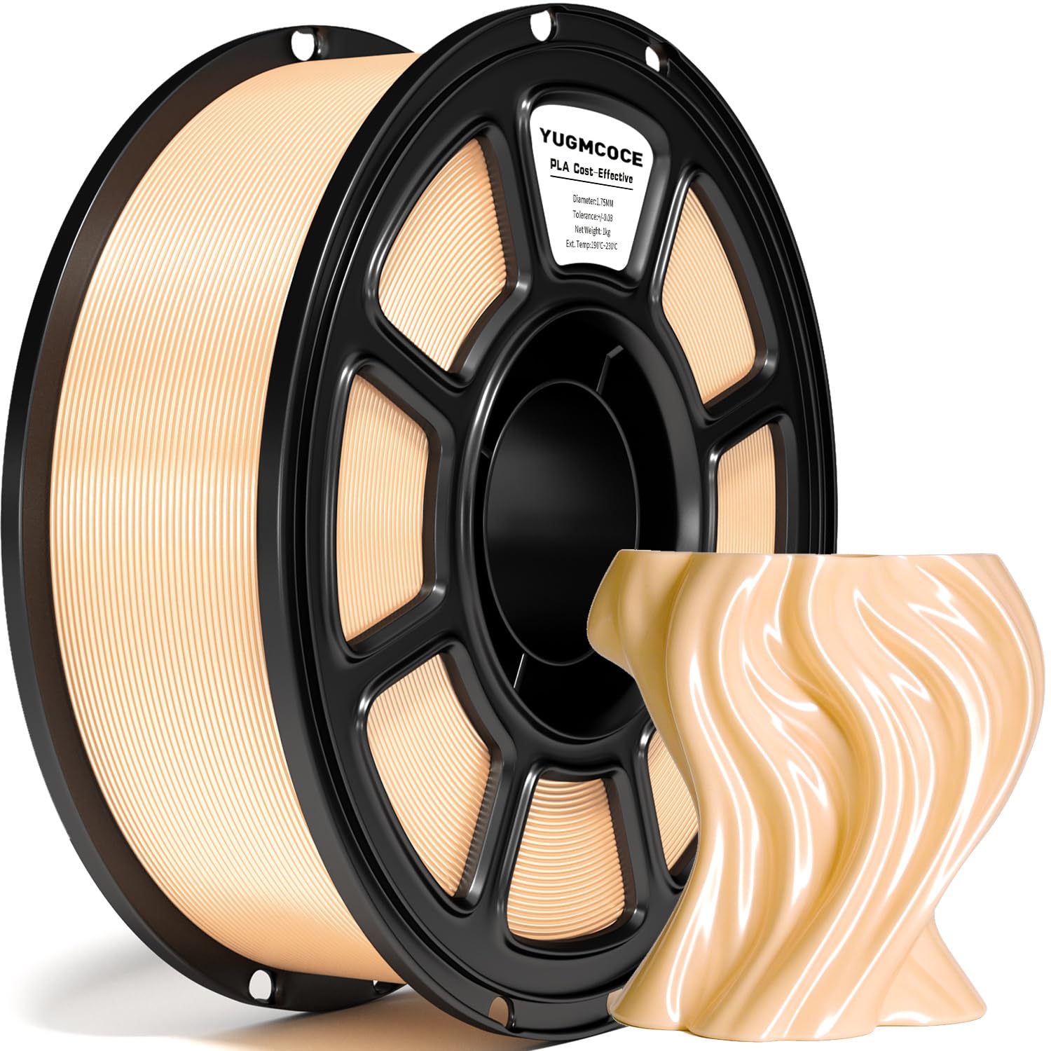 Silk PLA Filament: Glossy Finish, 1kg Spool -17 Silk PLA Filament: Glossy Finish, 1kg Spool -17
