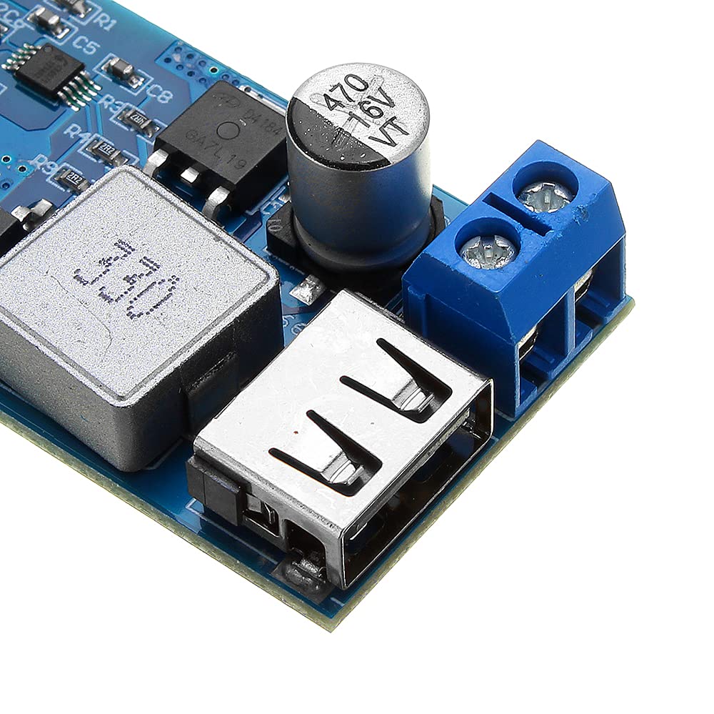 DollaTek DC-DC 24 V/12 V do 5 V 5 A Step Down zasilacz konwerter blokady regulowany modu? ?adowania USB Step-down