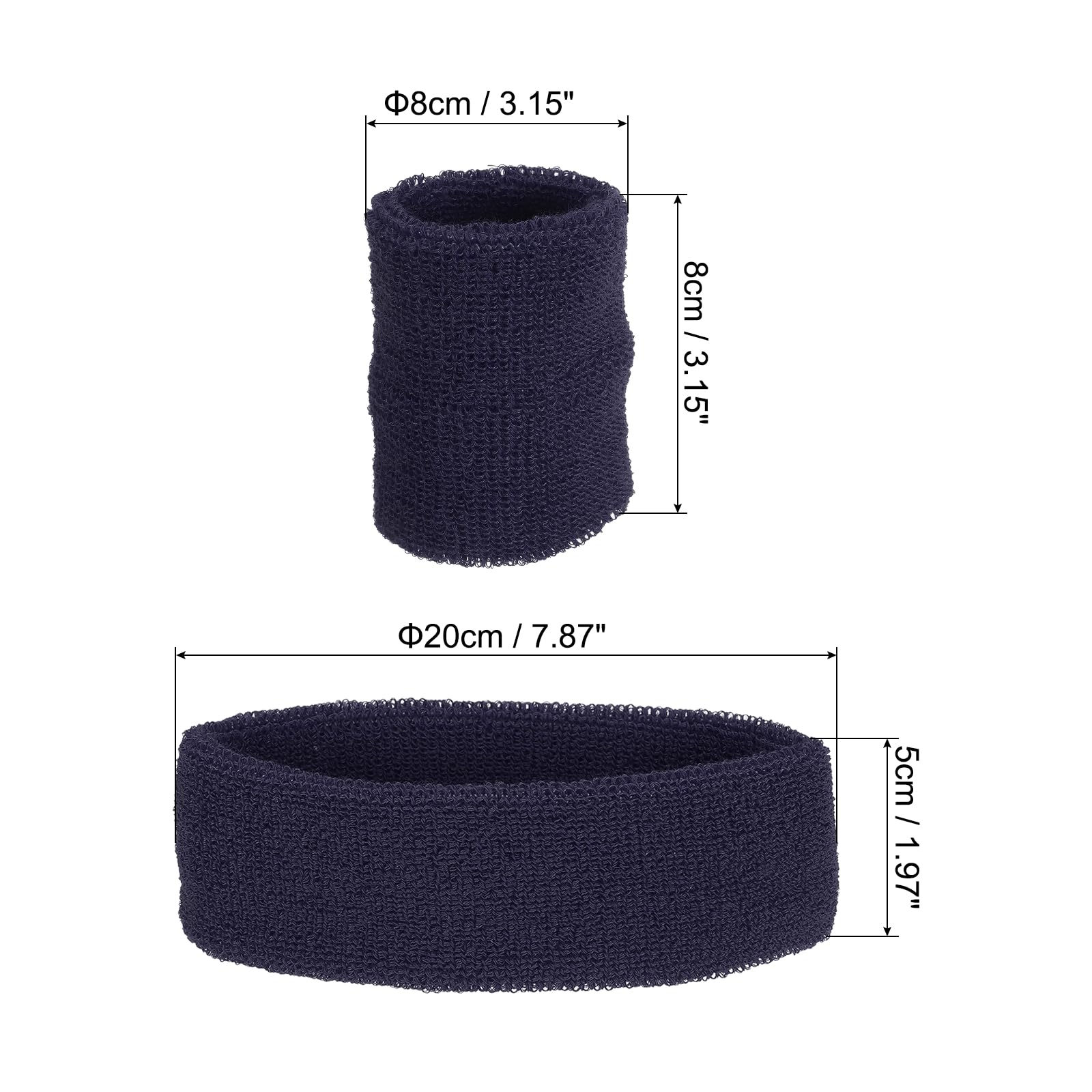 PATIKIL Sports Wristbands Headband Set - Image 2