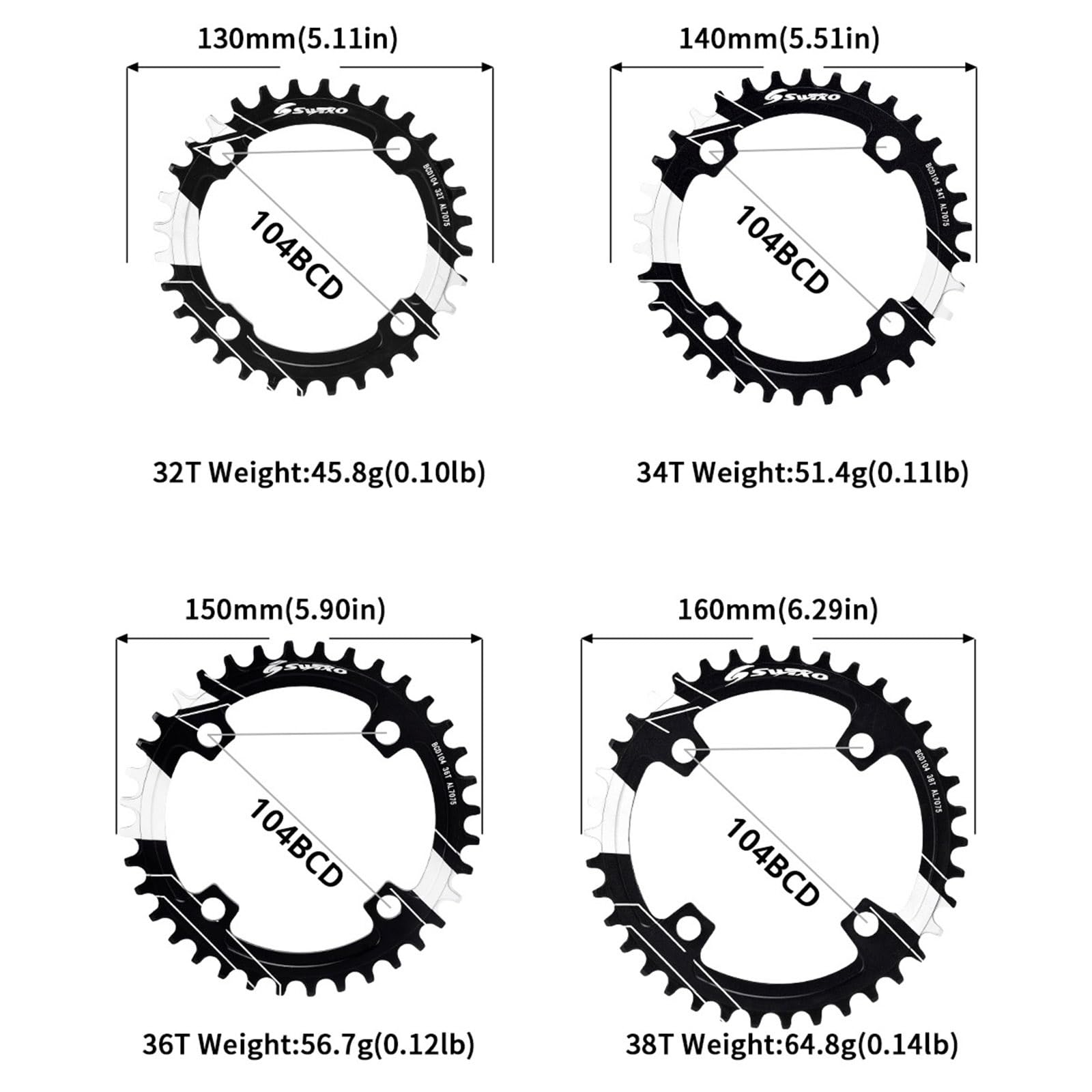 Pédalier Route Trou Carré 170 Mm - Plateaux 50/34T BCD 130 Mm - Alliage Aluminium Noir - Pour Vélo Route - 11