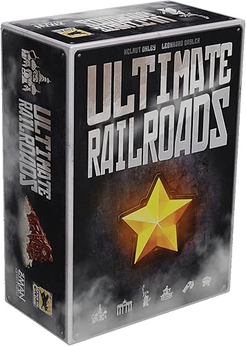 Miniatura 1 de Z-Man Games Ultimate Railroads - Juego de mesa | Juego de estrategia de colocación de trabajadores | Juego de construcción de rutas de tren para