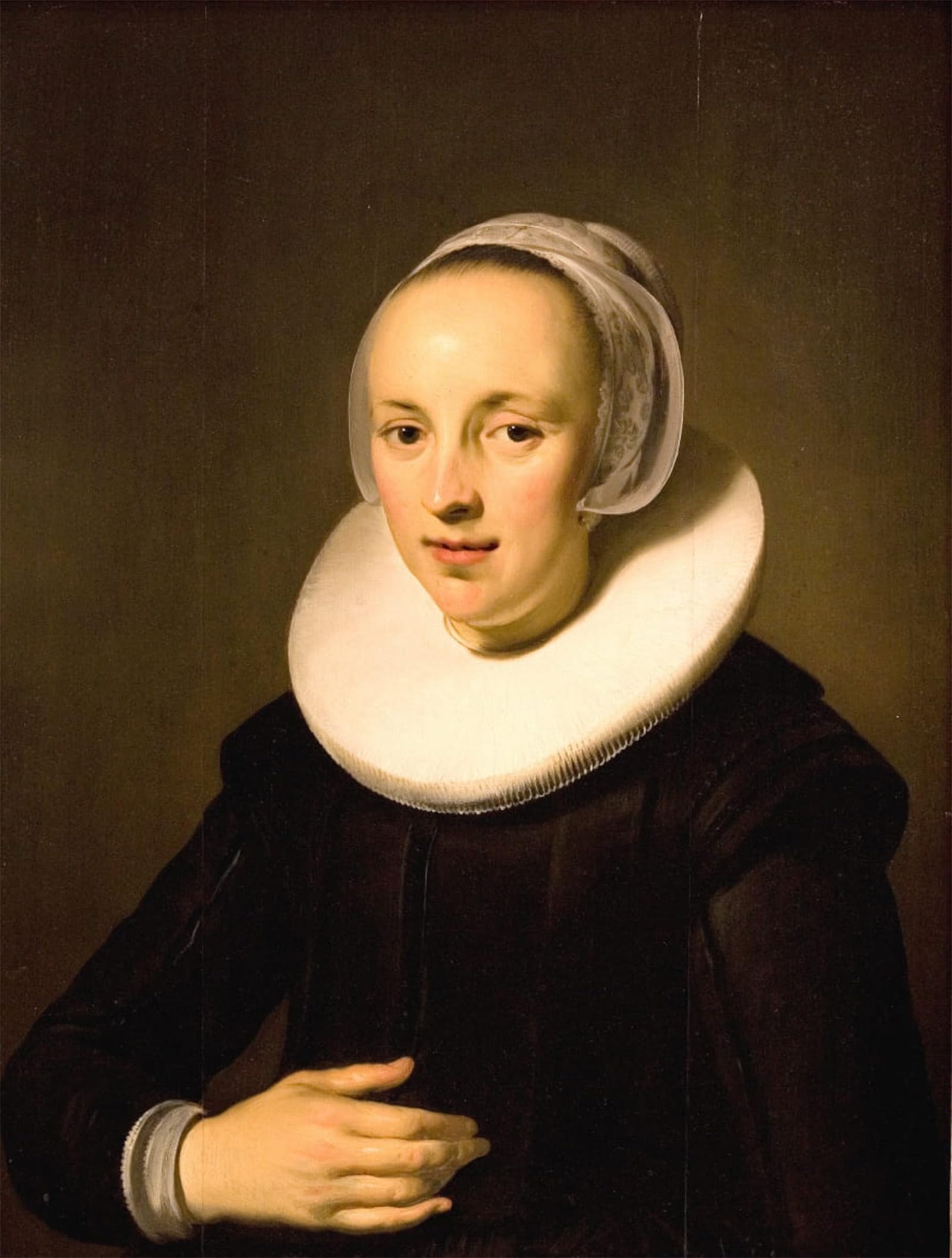ARTXLXXBN Famous Prints Artwork Pictures Poster Painting Art Portrait of a Lady by Jacob Adriaensz Backer Artwork Landscape Pictures for Home Decor 60x90cm