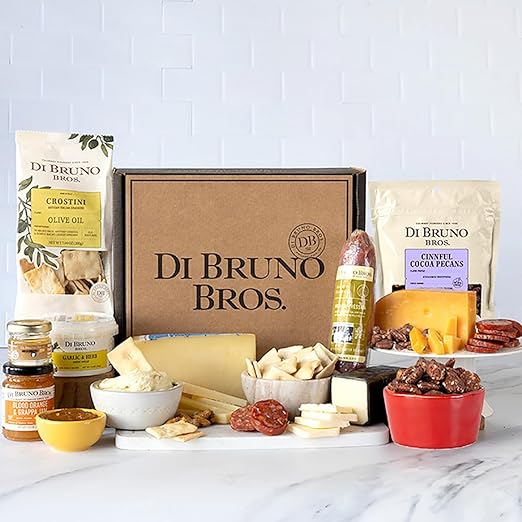 Di Bruno Bros Perfect Pairings Cheese & Charcuterie Gift Box: Ideal for Christmas, Holidays, Housewarming, and Sympathy Gifts – Loaded with Gourmet Meat and Cheeses!