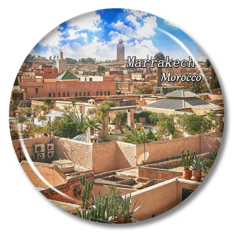 Lywallca Morocco03248 Morocco Marrakech Magnet Fridge Sticker 2.28 Inch