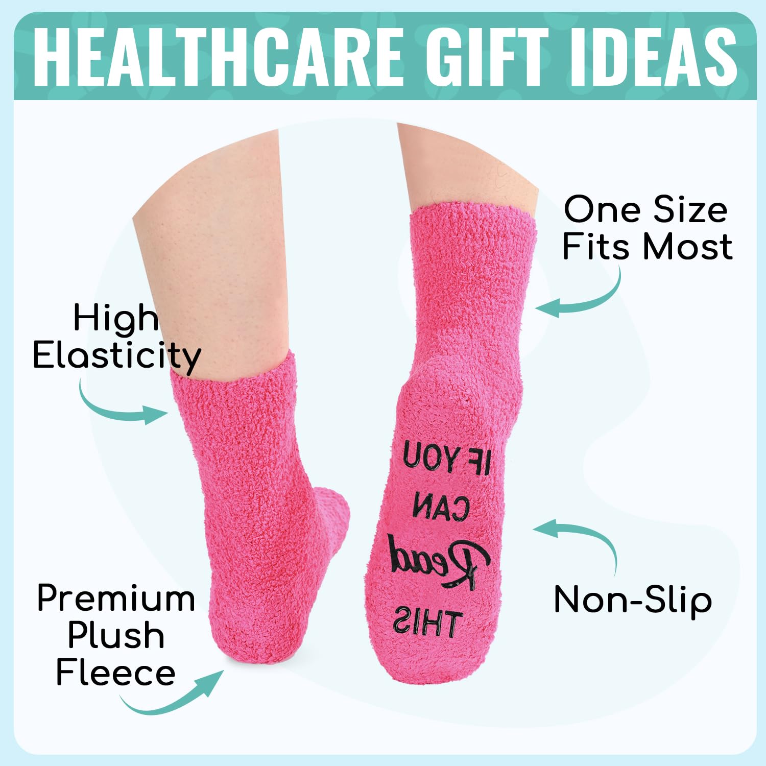 HAPPYPOP Nurse Vet Tech Gifts - Nurse Gifts for Women Female, Vet Tech Week Gift Socks
