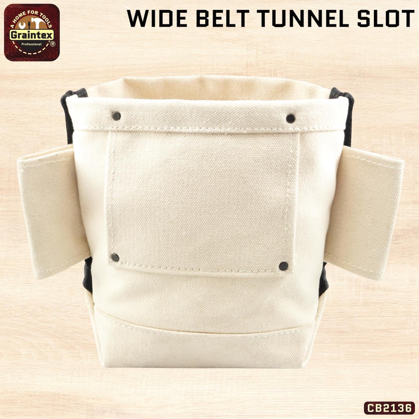 Graintex CB1136 Canvas Nut and Bolt Bag, 3 pockets