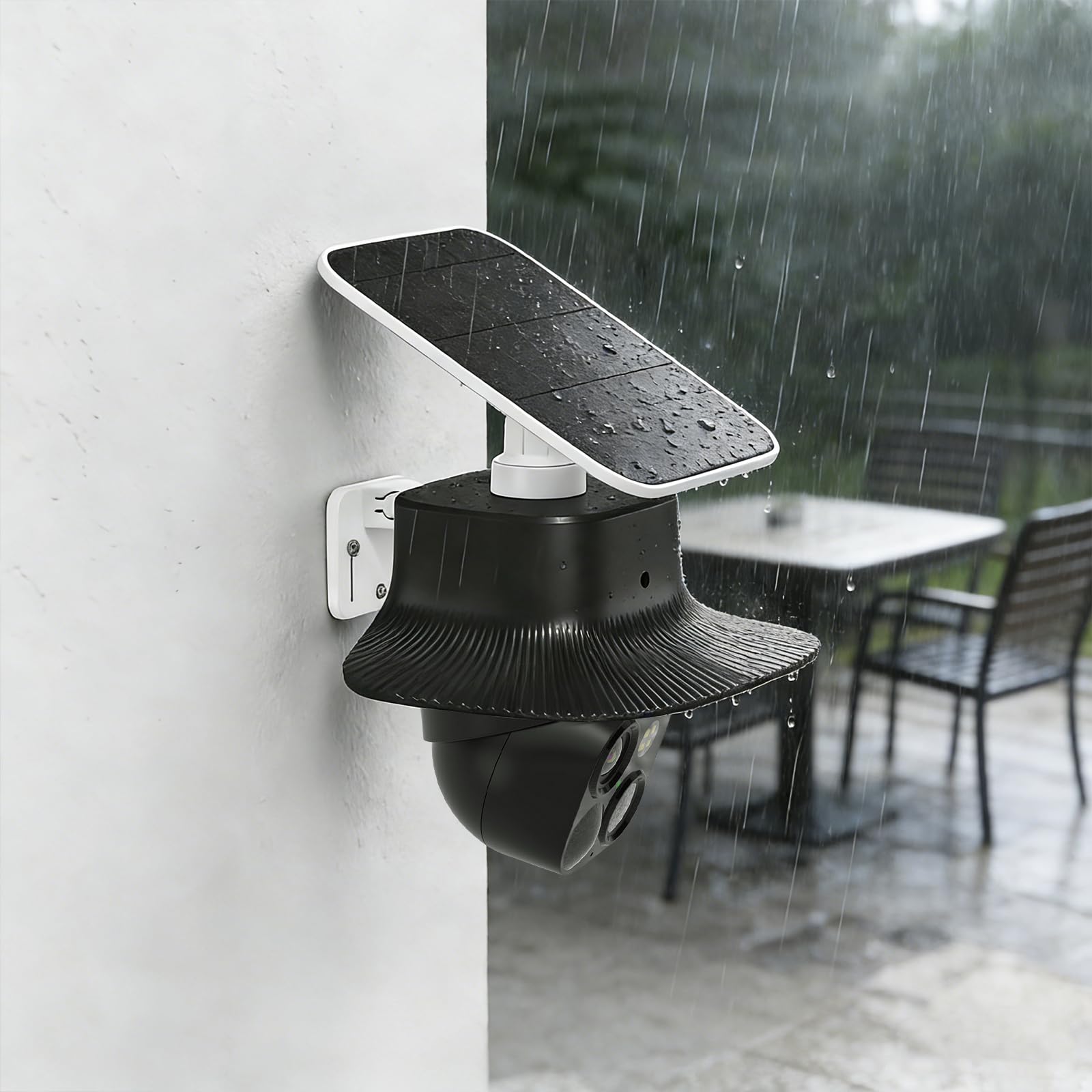 Support Anti-Pluie pour caméra Eufy Security SoloCam S340, Protection Solaire extérieure pour caméra Eufy S340, protège la caméra de la poussière et des Rayons UV