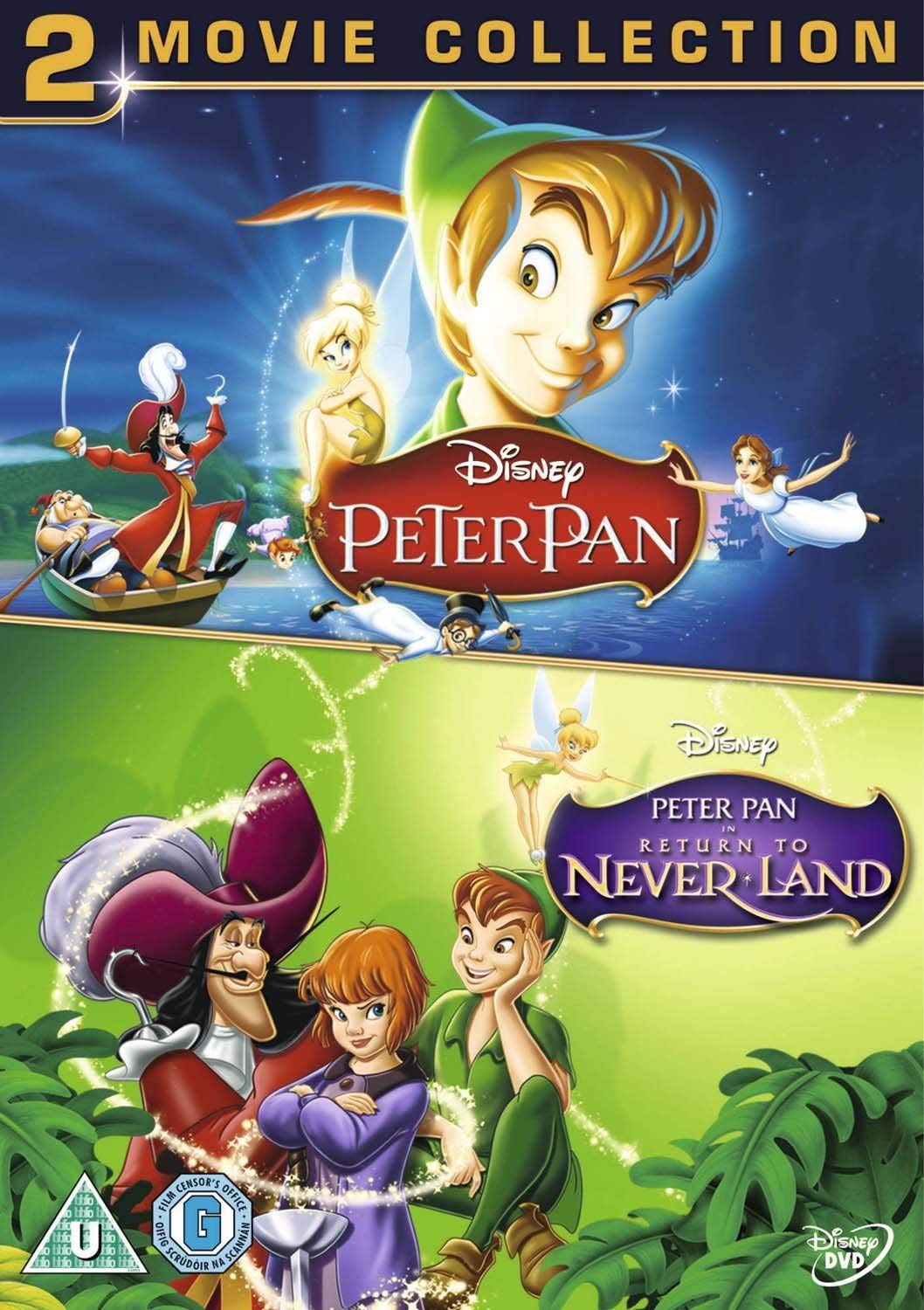 Peter Pan 1 and 2 DVD 1953 by Bobby Driscoll