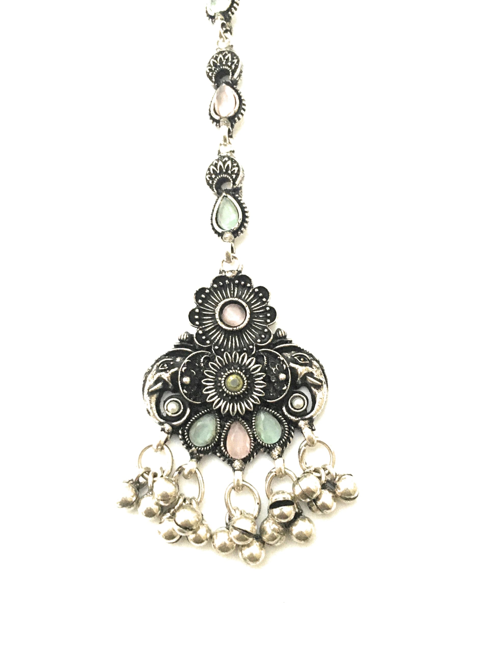 Sasitrends Traditional Oxidized German Silver Plated with Mesmerizing Monalisa Stones for Women & Girls (B0CL2JSP2Y) Amazon Price History, Amazon Price Tracker