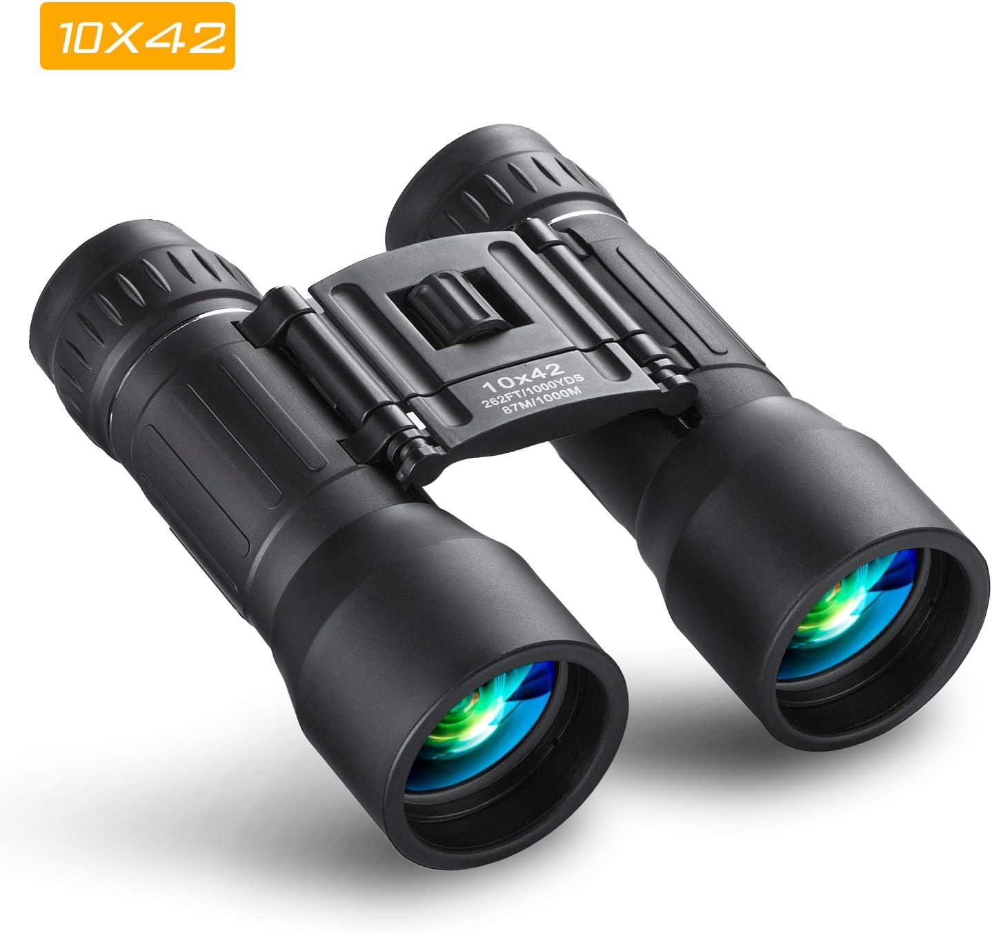 Binoculars Powerful HD 10x42 Professional Portable Compact Folding Binoculars For Bird Watching Football Sightseeing Climbing Hiking Traveling Sport for Adults