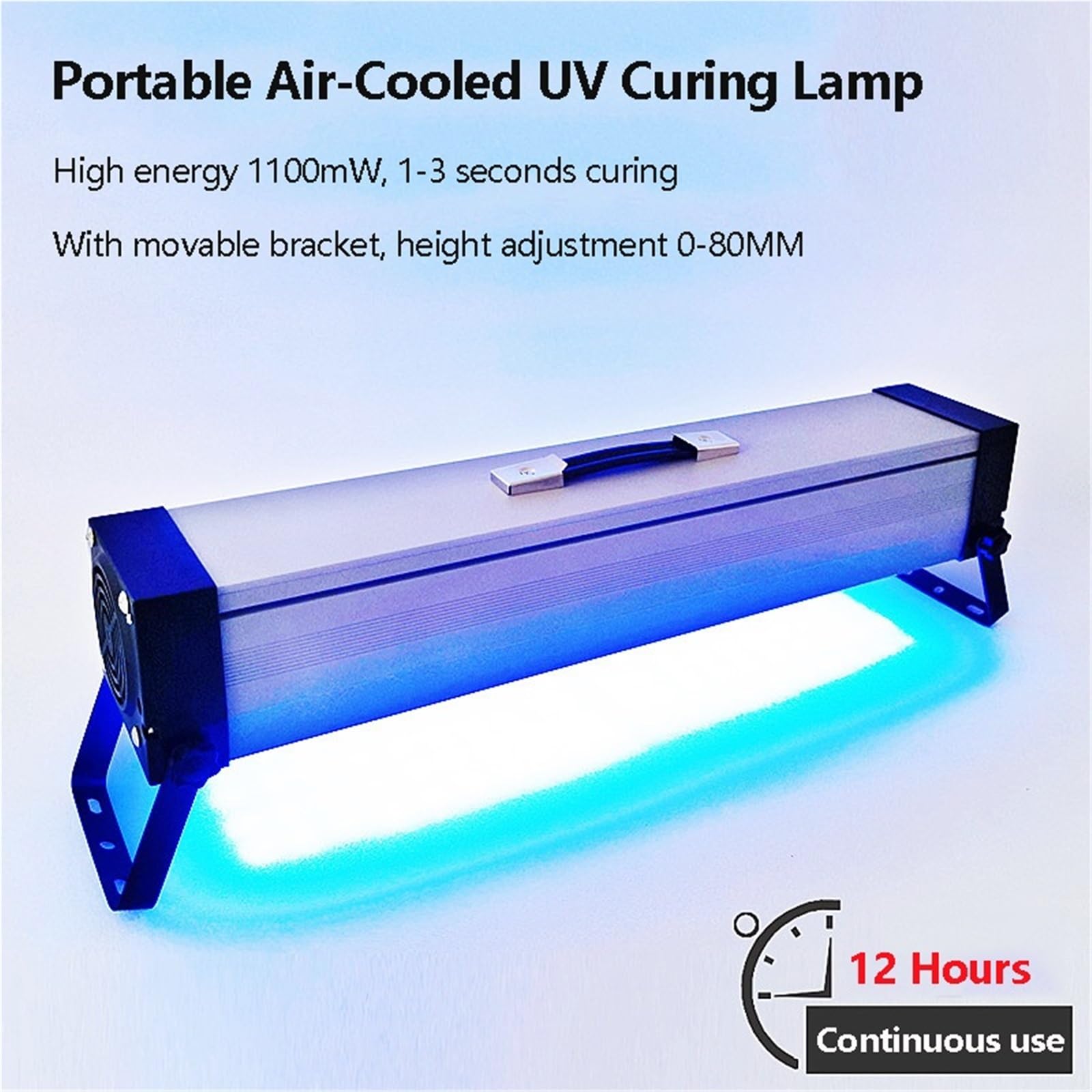 Lampa utwardzająca UV LED Lampa utwardzająca UV 400 W, szybkoschnąca, ultrafioletowa, 395 nm, klej, żywica, olej zielony, lutowanie, płytka PCB, powłoka, farba do ekranów LCD(365nm)