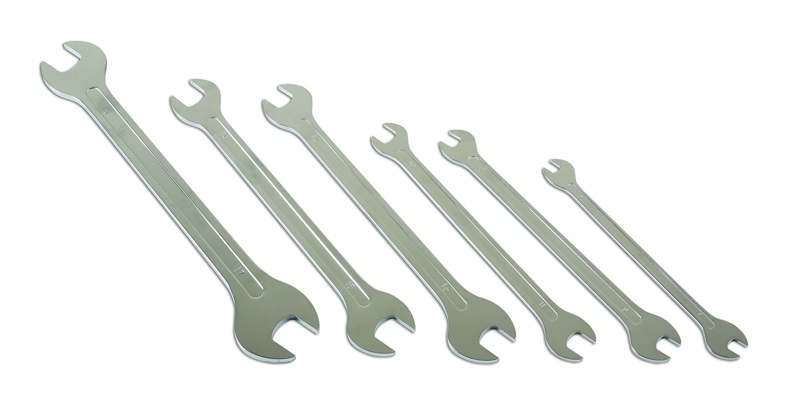 Zestaw kluczy laserowych 6788 - ultra cienki 6 szt, srebrny