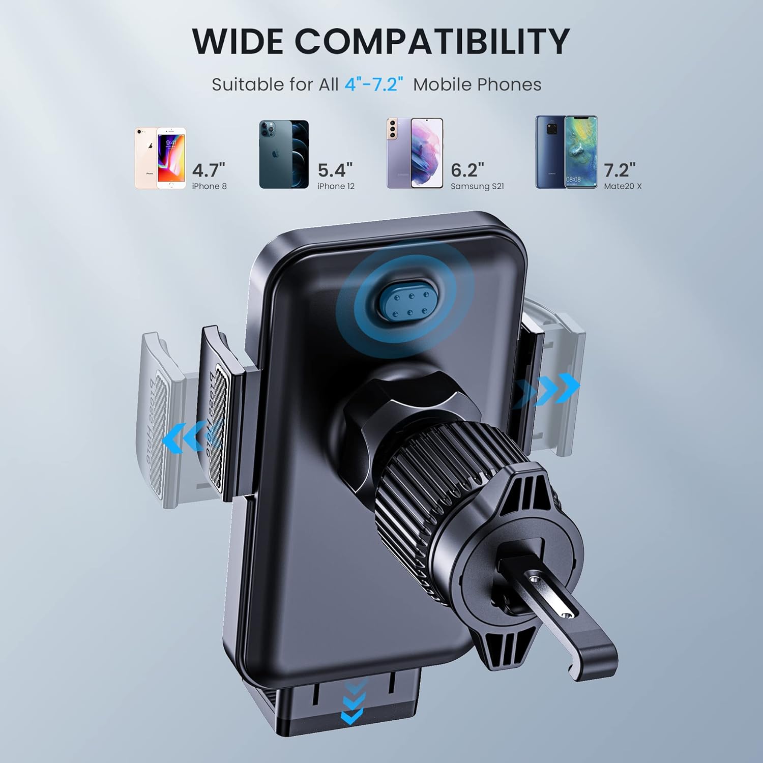 CINDRO Car Vent Phone Mount for Car [Military-Grade Hook Clip] Phone Stand for Car Air Vent Clip Cell Phone Holder for Smartphone, iPhone, Automobile Cradles Universal : Cell Phones & Accessories