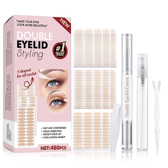 Buy Eyelid Tape, Double Eyelid Stickers, Instant Invisible Double