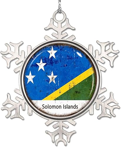 Miniatura 8 de LITTLEGROVE SEEDS Adornos de Navidad con bandera palestina 2023, adorno de copo de nieve para decoración de árbol de Navidad, decoración de árbol de