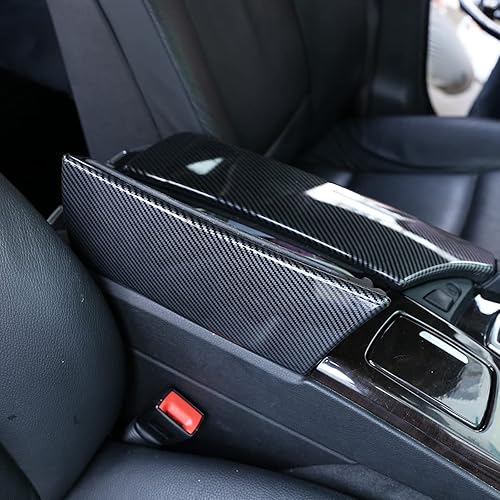 Miniatura 5 de YIWANG Para BMW Serie 5 F10 2011-2017 ABS Fibra de Carbono de Coche Consola Central Asiento Apoyabrazos Caja Cubierta Central Brazo Reposabrazos