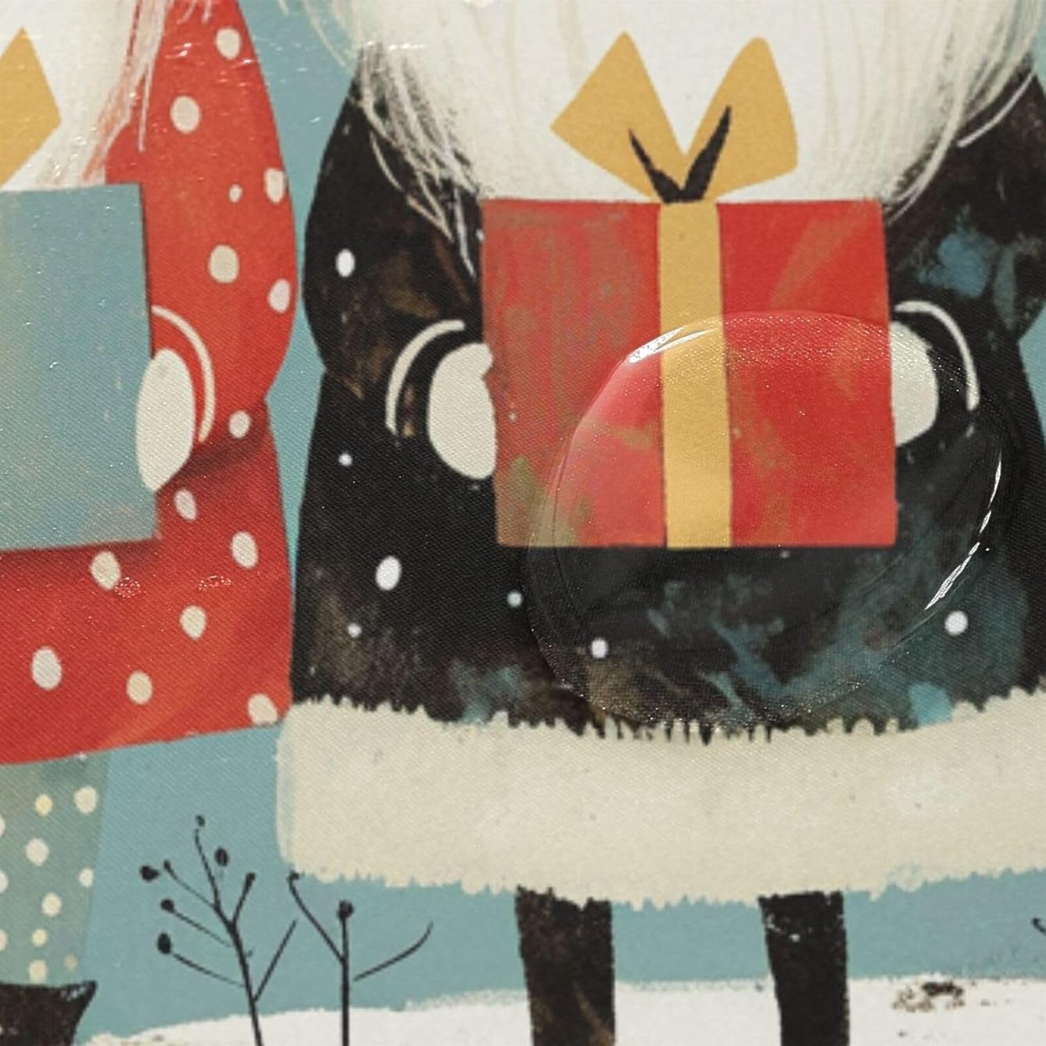 66x72 Inch Fabric Waterproof Bathroom Curtains Shower with Hook Christmas Gnome Polyester Cloth Washable Shower Curtain Liner for Bathroom Accessories Sets